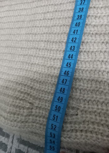 Bej Boğazlı Kolsuz Örgü Kadın suveter s beden - Görsel 5