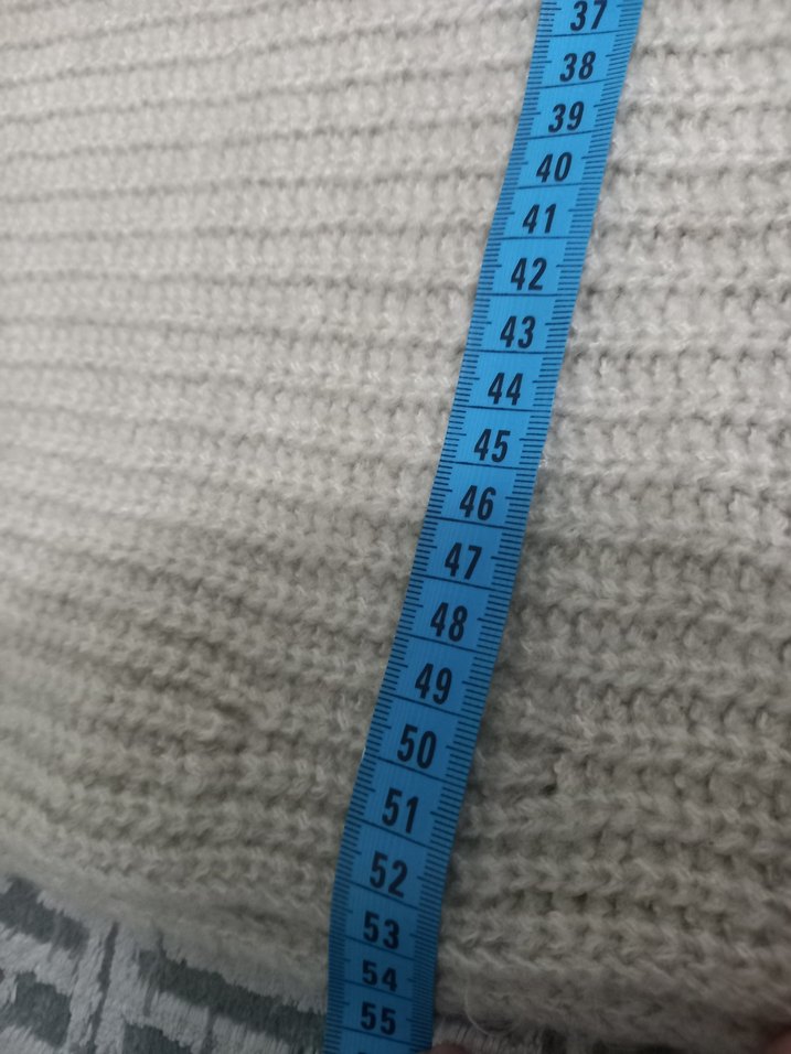 Bej Boğazlı Kolsuz Örgü Kadın suveter s beden - Görsel 5