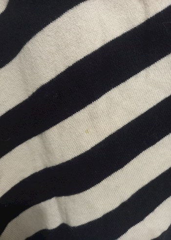 Çizgili Uzun Kollu Boğazlı Kadın Kazak Tommy m beden - Görsel 2