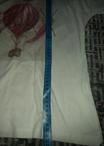 Baskılı Beyaz Uzun Kollu Pamuklu Tişört tyes marka 14 yas - Görsel 4