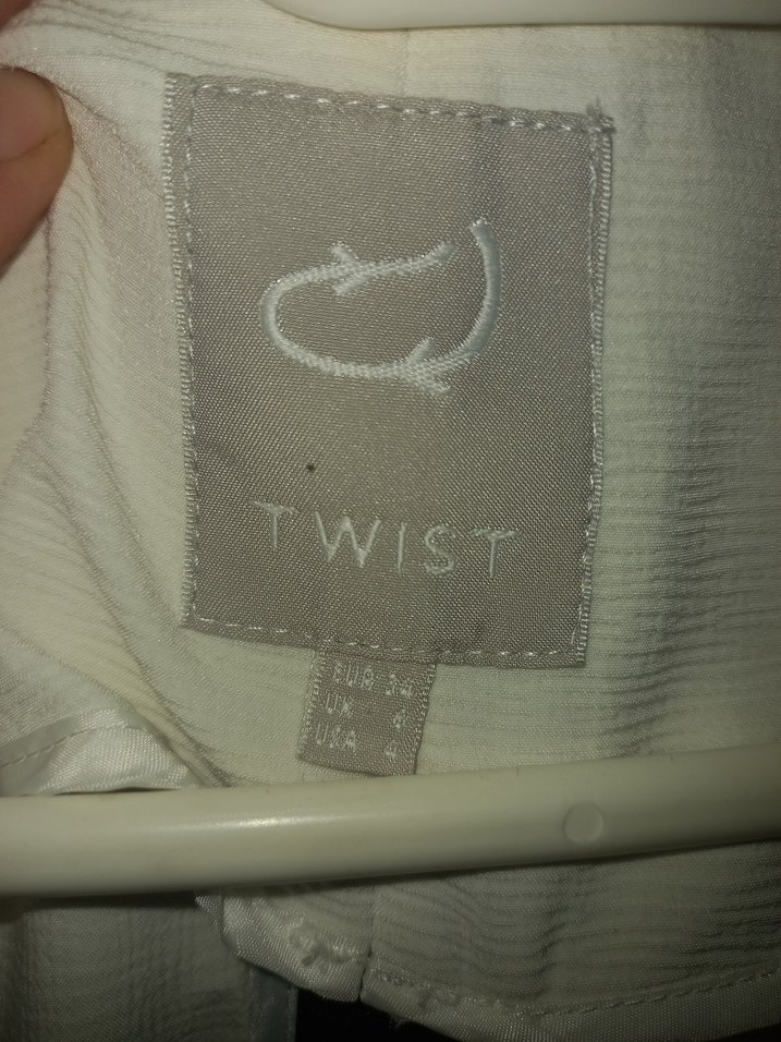 Beyaz Kadın Midi Blazer Ceket twist 34 36 beden - Görsel 4