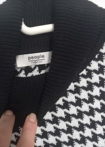 Gri Boğazlı Triko Kadın Tunik fabrika marka l beden - Görsel 2