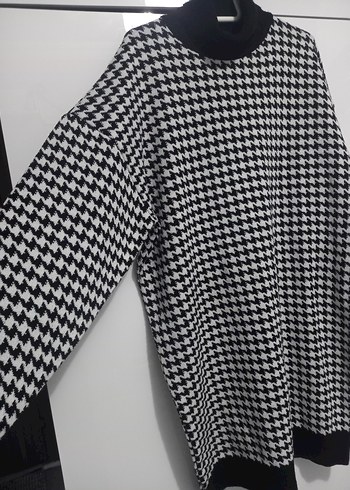 Gri Boğazlı Triko Kadın Tunik fabrika marka l beden - Görsel 3