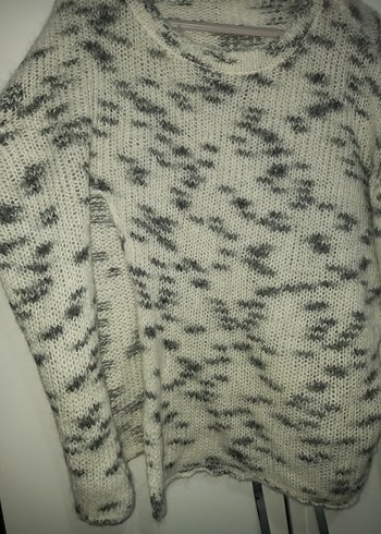 Gri Örgü Kadın Triko Kazak m beden zara - Görsel 2