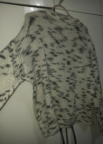 Gri Örgü Kadın Triko Kazak m beden zara - Görsel 4