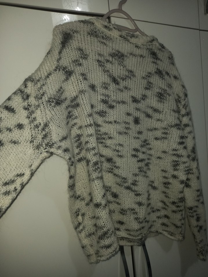 Gri Örgü Kadın Triko Kazak m beden zara - Görsel 4