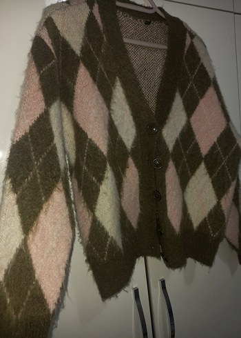 Kadın Bohem Rahat Triko Hırka m beden - Görsel 2