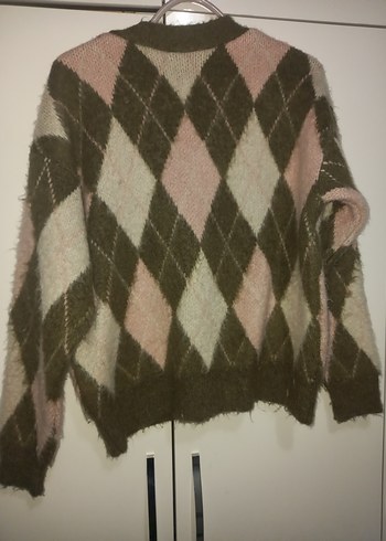 Kadın Bohem Rahat Triko Hırka m beden - Görsel 4