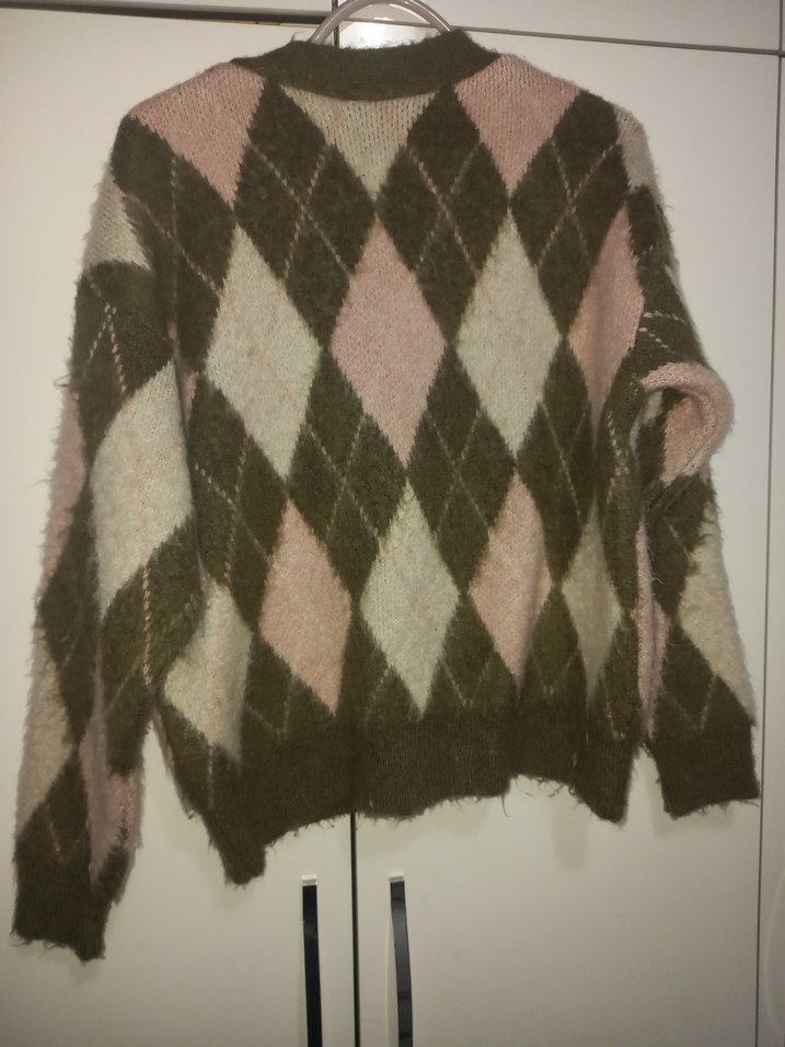 Kadın Bohem Rahat Triko Hırka m beden - Görsel 4