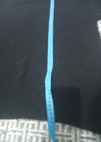 Siyah Örgü Yüksek Yakalı Kadın Kazak lcw marka  l beden - Görsel 7