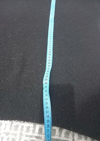 Siyah Örgü Yüksek Yakalı Kadın Kazak lcw marka  l beden - Görsel 8