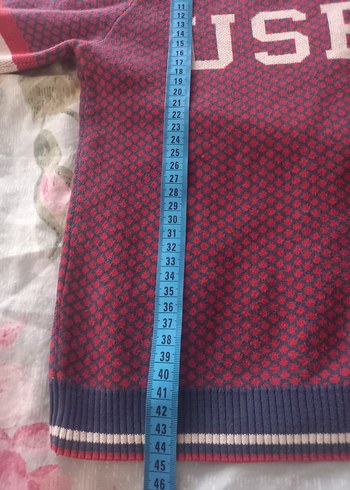 Kırmızı USPA Erkek Çocuk Triko Kazak 6 7 yas - Görsel 4