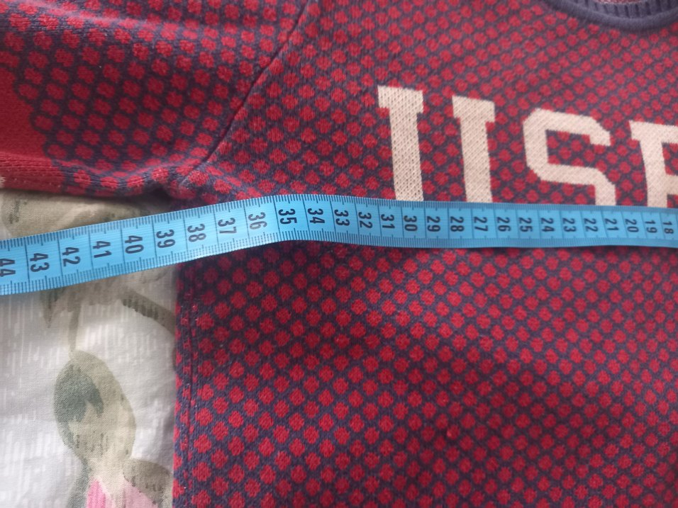 Kırmızı USPA Erkek Çocuk Triko Kazak 6 7 yas - Görsel 5