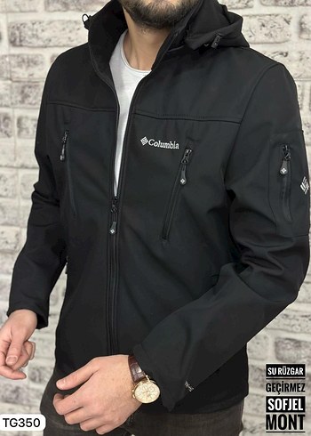 Columbia Siyah Fermuarlı Erkek Mont