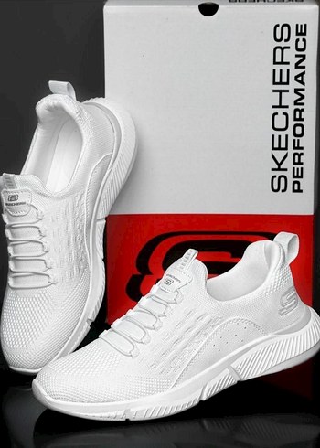 Beyaz Erkek Skechers Performans Spor Ayakkabı