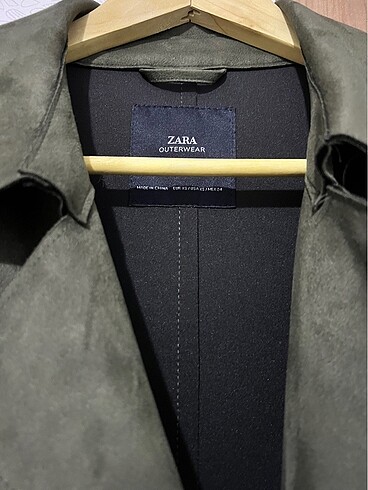 xs Beden Zara Süet Trençkot