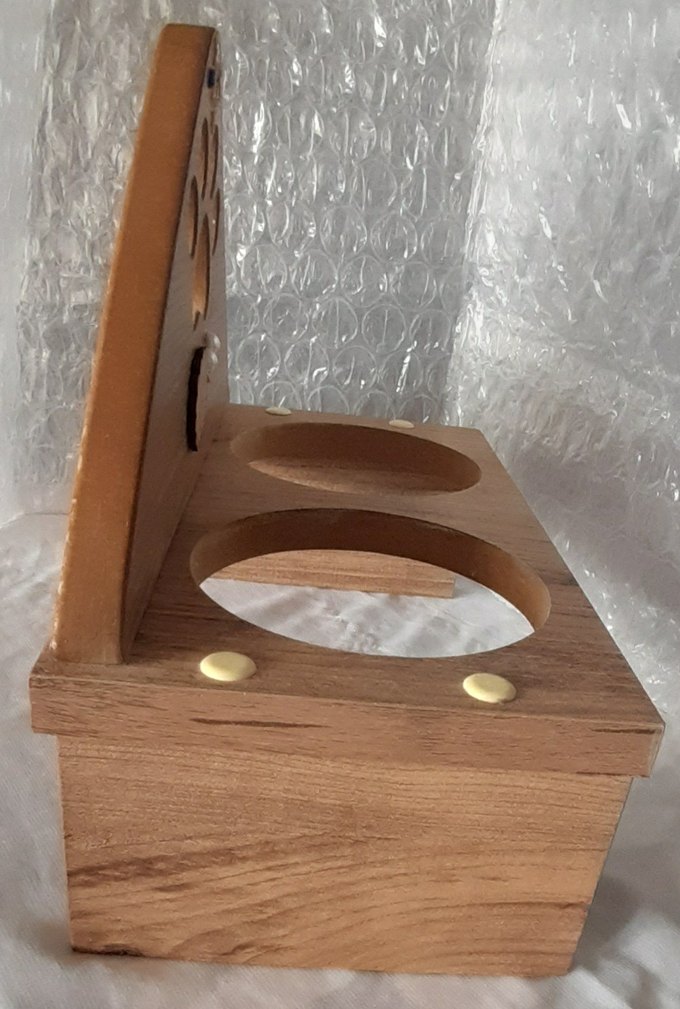 Ahşap Kedi Mama Kabı Standı - Görsel 4