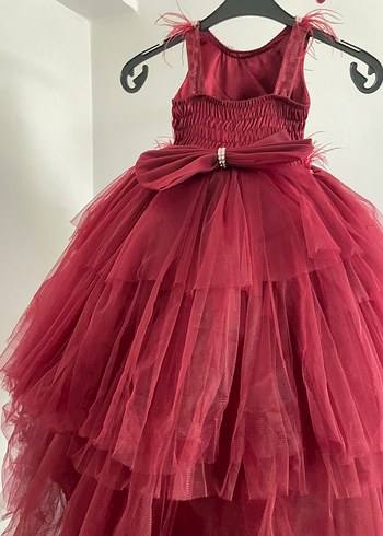 Abiye kabarık tüllü kabarık çocuk elbise - Görsel 16