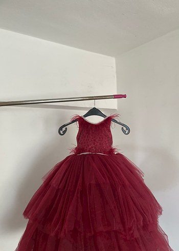 Abiye kabarık tüllü kabarık çocuk elbise - Görsel 13