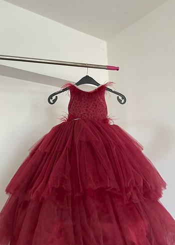 Abiye kabarık tüllü kabarık çocuk elbise - Görsel 15