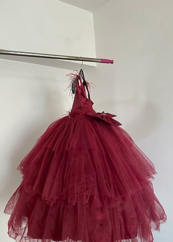 Abiye kabarık tüllü kabarık çocuk elbise - Görsel 18