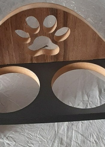 Kahverengi Ahşap ve Gri Çift Kaplı Mama Kabı - Görsel 12