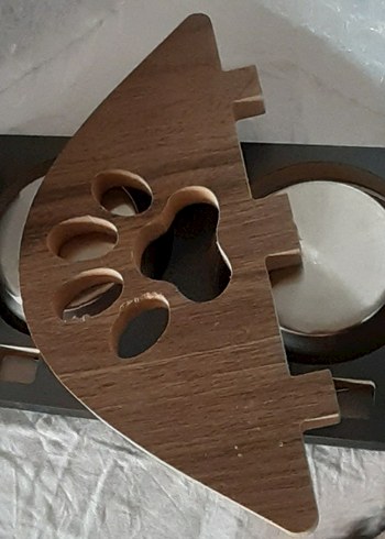 Kahverengi Ahşap ve Gri Çift Kaplı Mama Kabı - Görsel 11