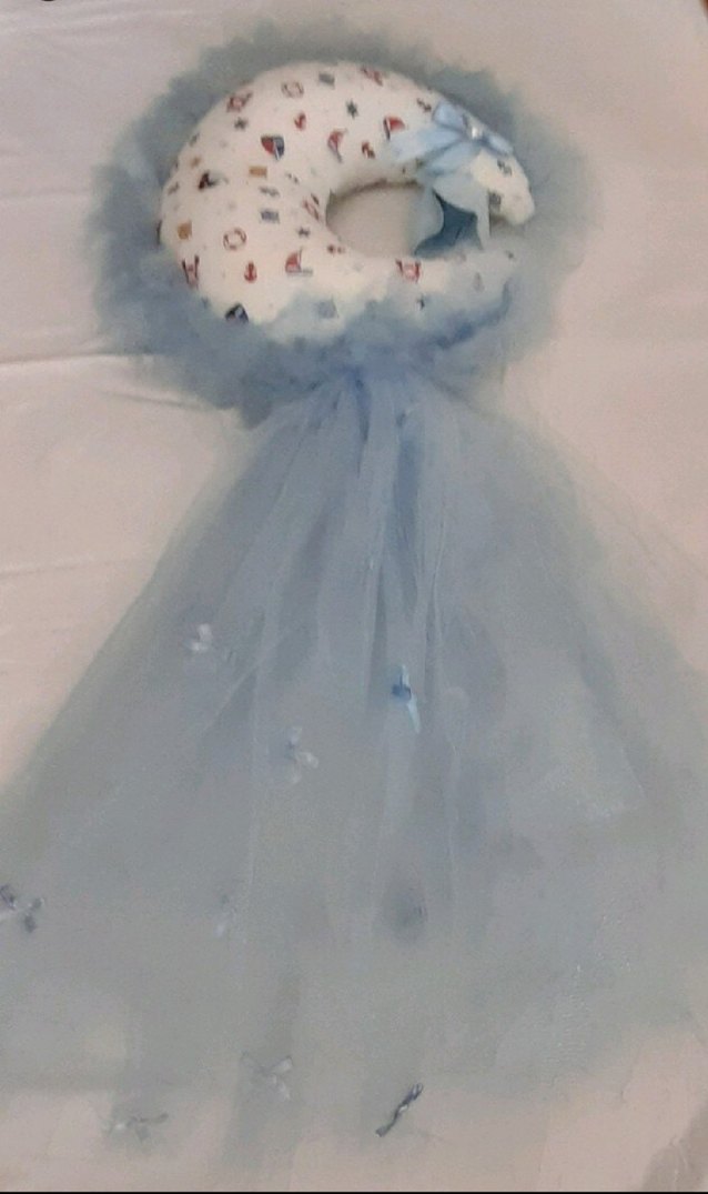 Yeni doğan erkek bebek kapı süsü - Görsel 4