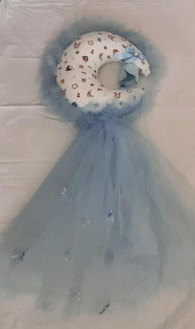 Yeni doğan erkek bebek kapı süsü - Görsel 5