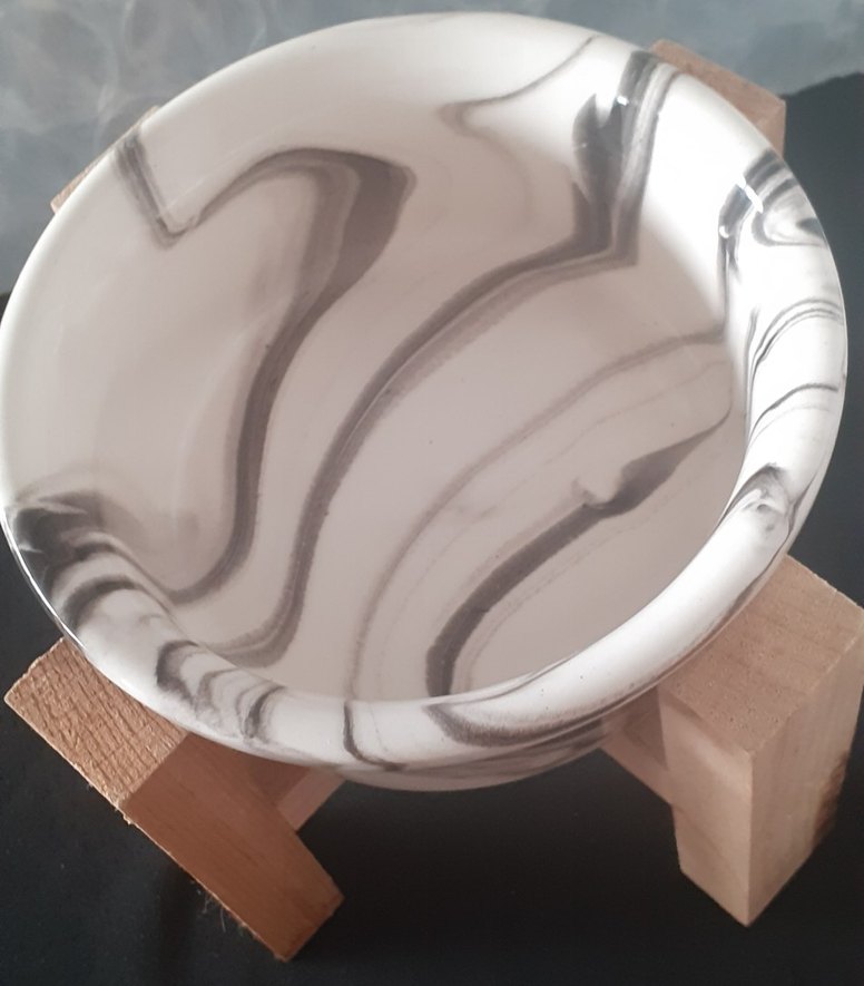 Gri Mermer Desenli  Beyaz Mama Kabı - Görsel 3