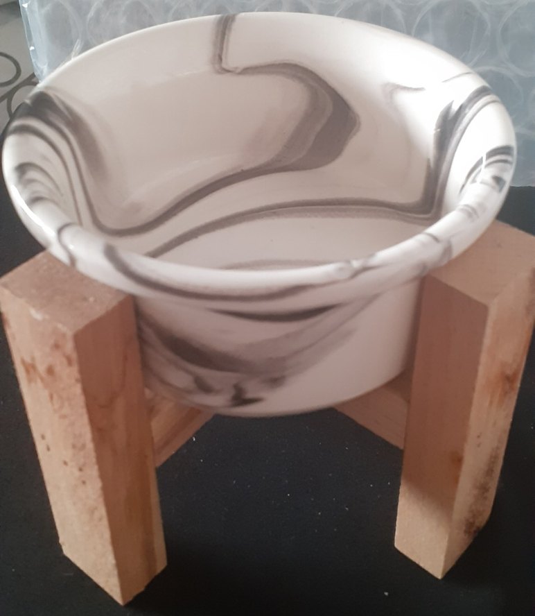 Gri Mermer Desenli  Beyaz Mama Kabı - Görsel 2