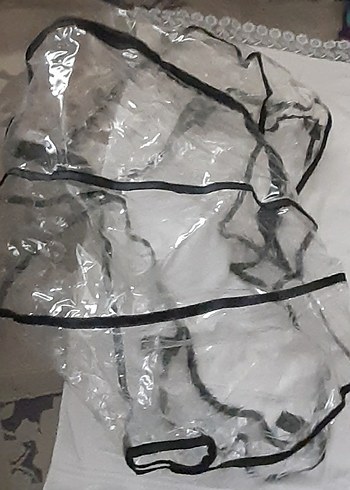 Bebek araba şeffaf yağmurluğu - Görsel 5