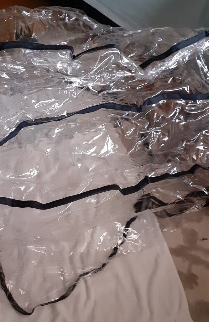 Bebek araba şeffaf yağmurluğu - Görsel 4