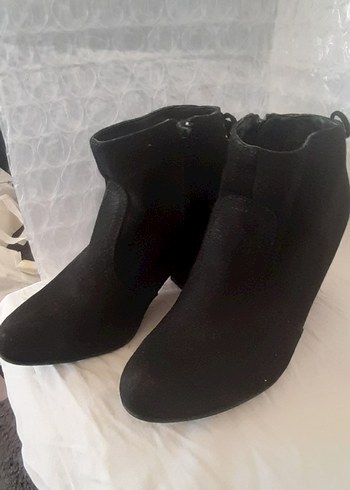 Süet  siyah bayan bot - Görsel 10