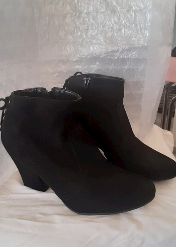 Süet  siyah bayan bot - Görsel 8