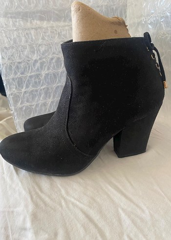 Süet  siyah bayan bot - Görsel 6