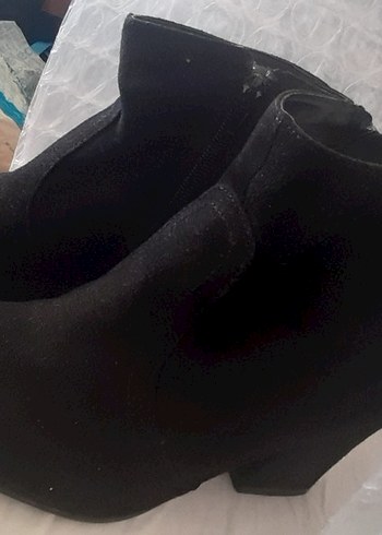 Süet  siyah bayan bot - Görsel 11