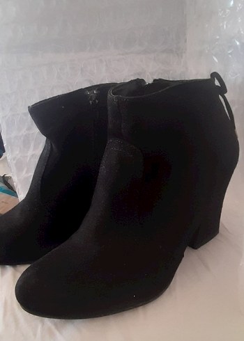 Süet  siyah bayan bot - Görsel 2