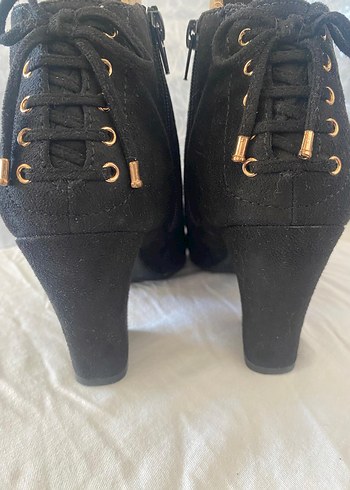 Süet  siyah bayan bot - Görsel 7