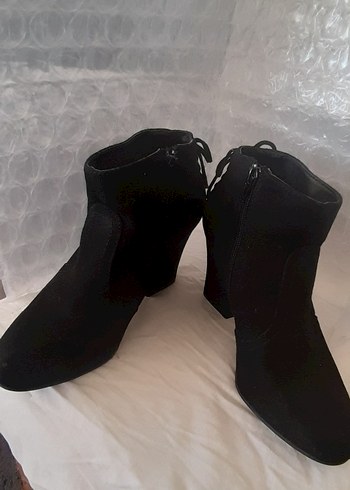 Süet  siyah bayan bot - Görsel 9