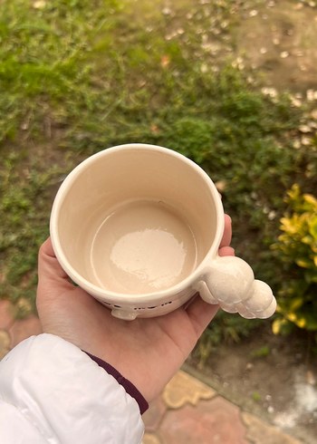 Beyaz 'Cool Mom' Baskılı Seramik Kupa - Görsel 3