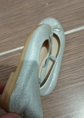 Kız Çocuk Füme Babet Ayakkabı Fiyonk Detaylı - Görsel 5