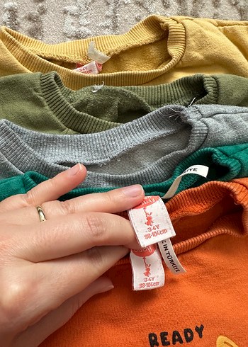 5 Adet Şardonlu Sweat (3-4 yaş) - Görsel 4