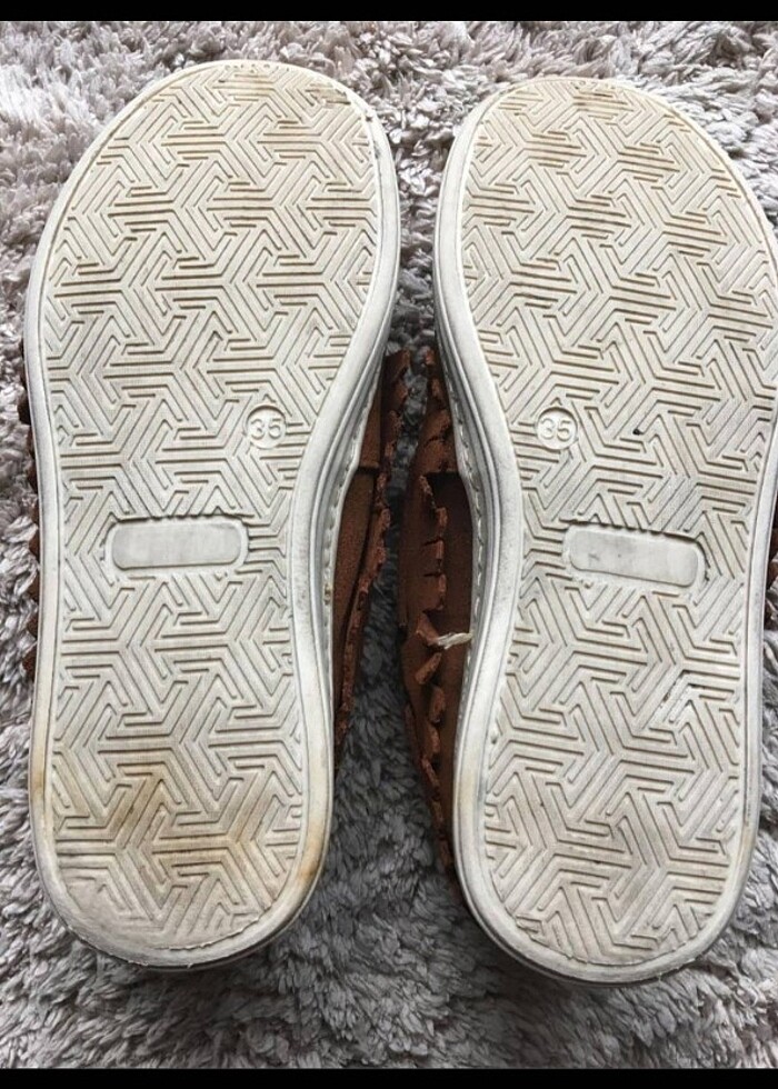 Zara deri süet ayakkabı  - Görsel 2