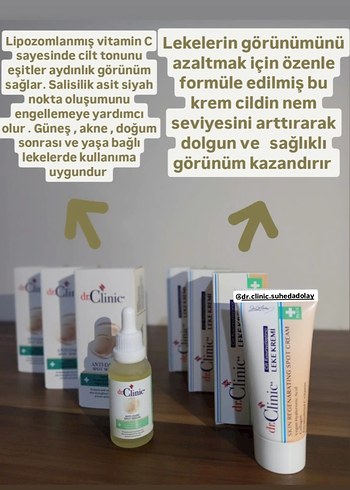 Dr. Clinic Leke Kremi Cilt Tonu Eşitleyici
