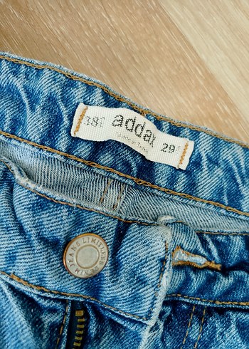 Kadın Mavi Bol Kesim Denim Jean - Görsel 3