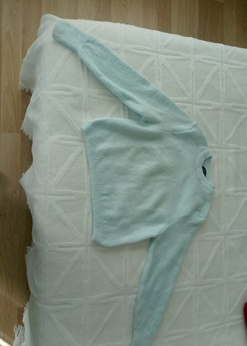 Kadın Bebek mavisi Basic Yuvarlak Yaka Triko - Görsel 2