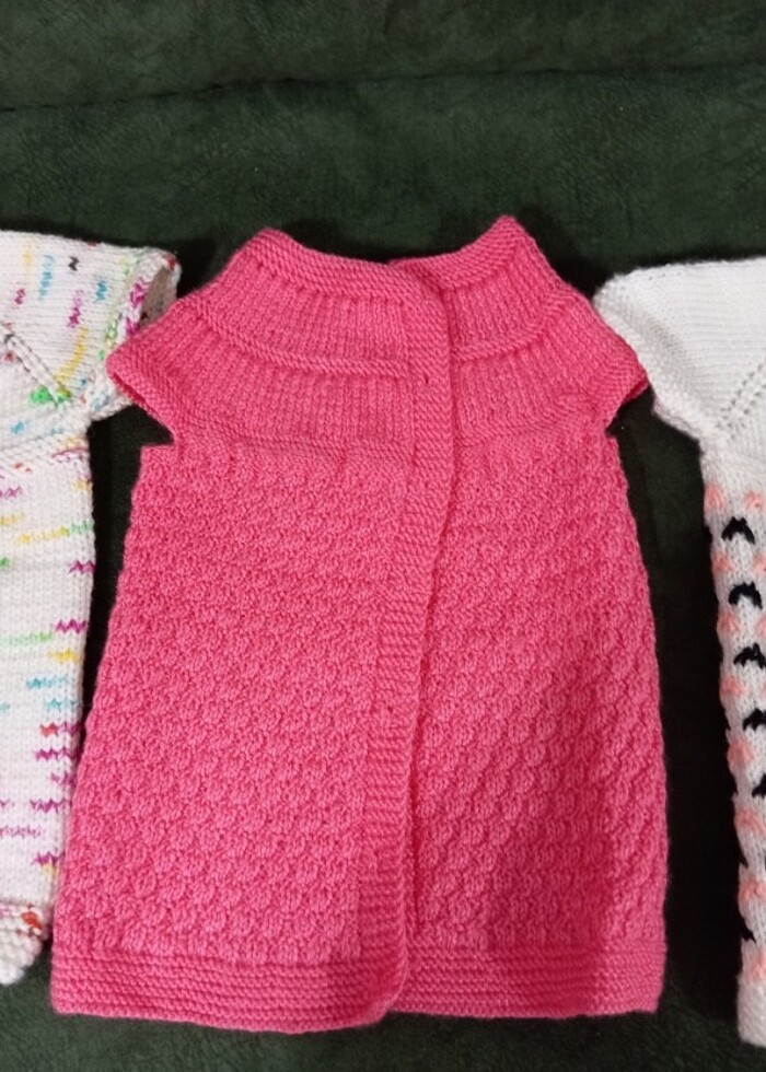 El örmesi bebek yeleği - Görsel 4