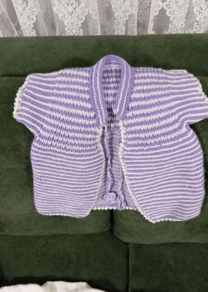 El örmesi bebek yeleği - Görsel 5