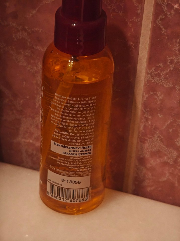 Restorex Onarıcı Saç Bakım Yağı 100 ml - Görsel 2